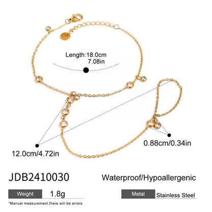 Golden Glow Finger Bracelet