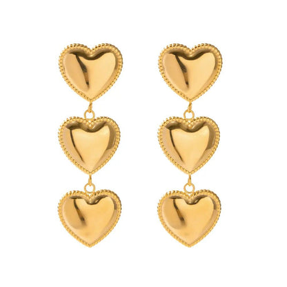 Three fallling hearts